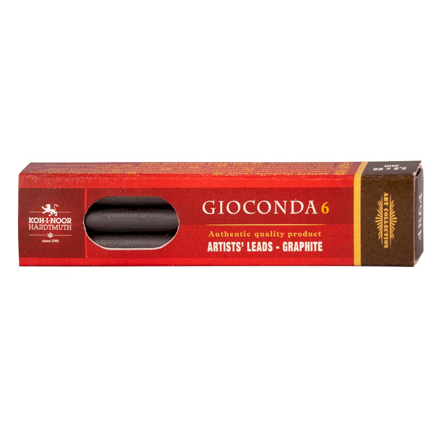 KOH-I-NOOR, Graphite Leads - GIOCONDA | Pack of 6 | 5.6 mm | 80 mm.