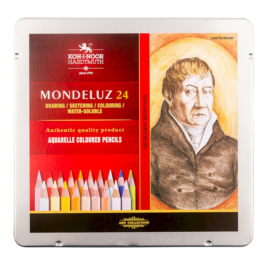 Koh-I-Noor Mondeluz Aquarellfarbstifte – Künstlerstifte Im Praktischen Metalletui