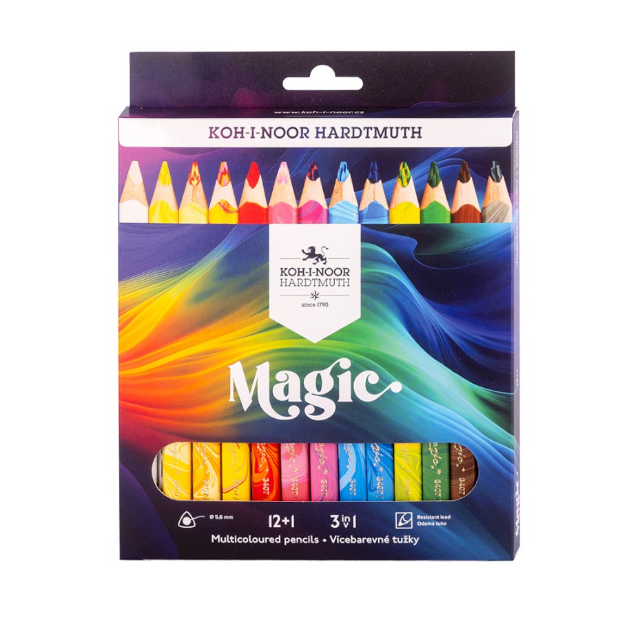 KOH-I-NOOR, Magic Pencils - Jumbo Size | Pack of 13.