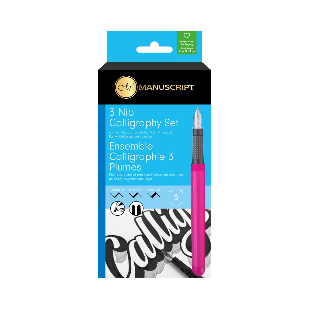 MANUSCRIPT, Fountain Pen - Creative 3 Nib Calligraphy Set. – OXFORD ...