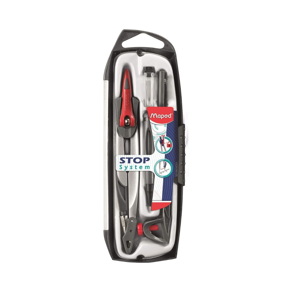 Maped Spring Compass MAPED, Compass - Stop System | Set of 5. – OXFORD stationers