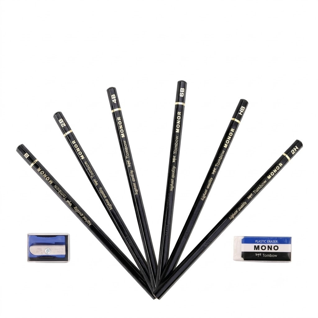 TOMBOW, Drawing Set - MONO R | Set of 8.