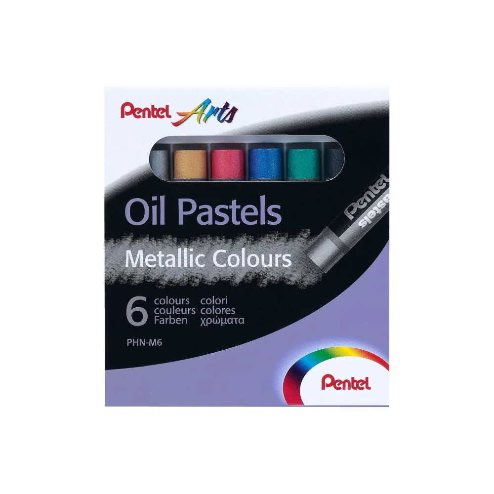 PENTEL, Oil Pastel Metalic Colours - Arts | 6 pc.