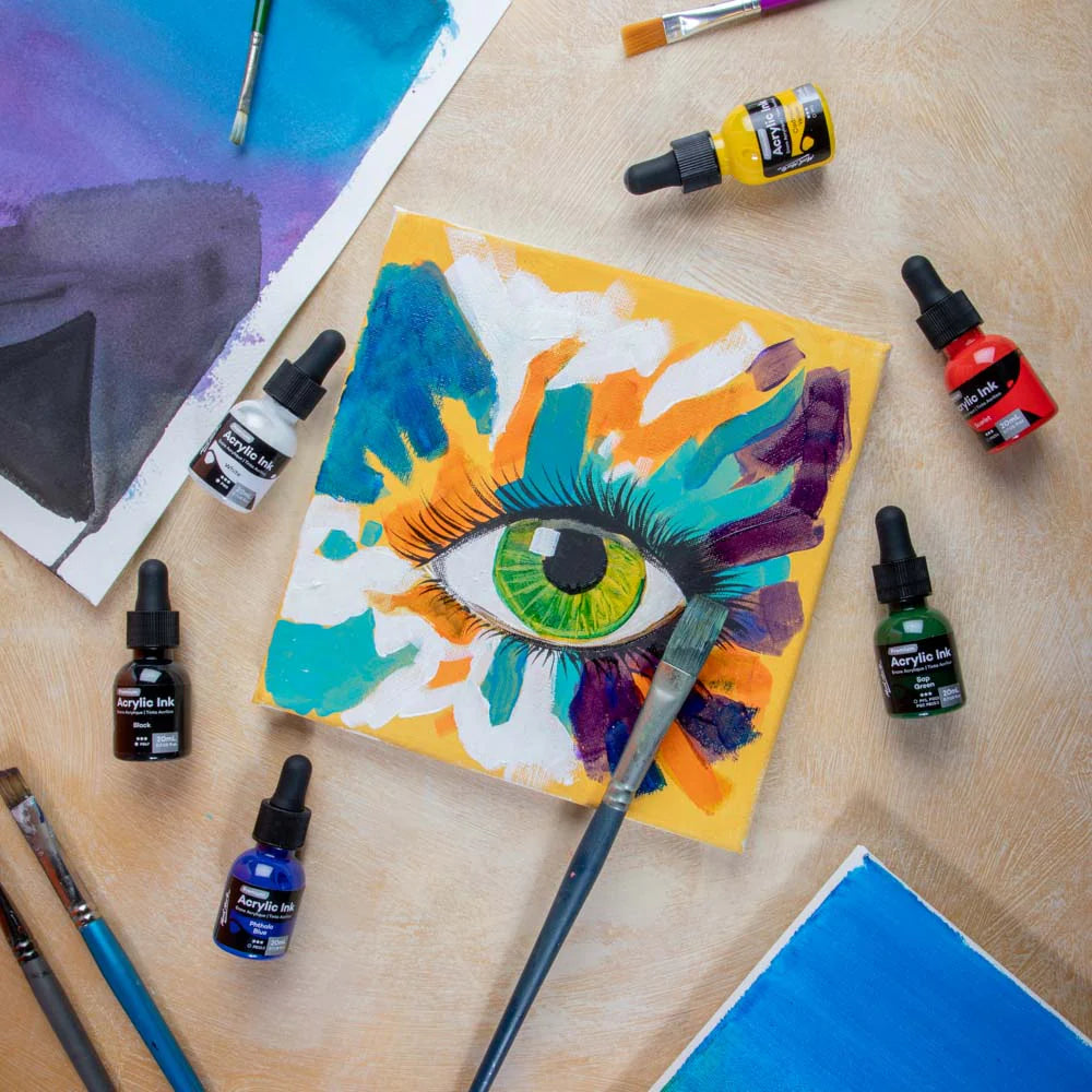 MONT MARTE, Acrylic Ink - Premium | 6pc | 20ml.