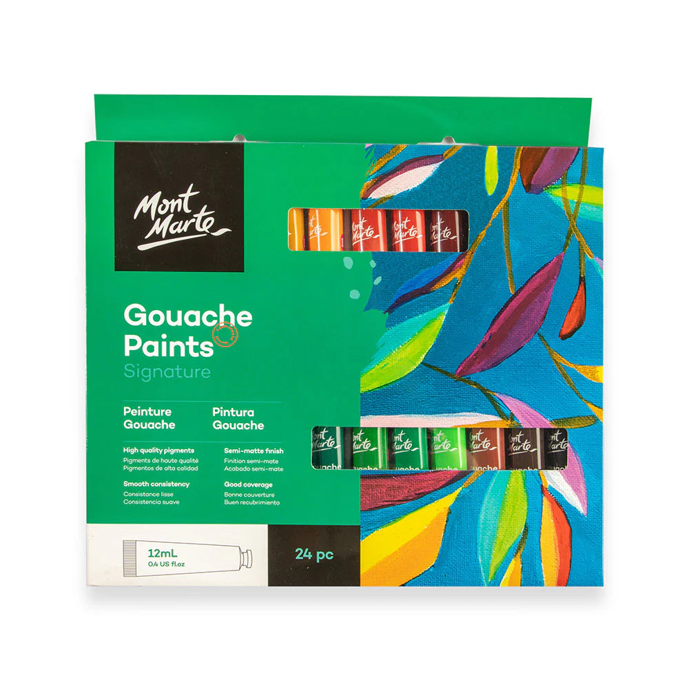 MONT MARTE, Gouache Paints | Signature | 24pc | 12ml.
