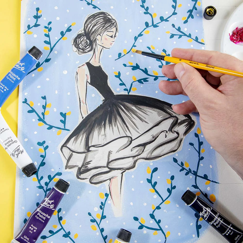 MONT MARTE, Gouache Paints | Signature | 24pc | 12ml.