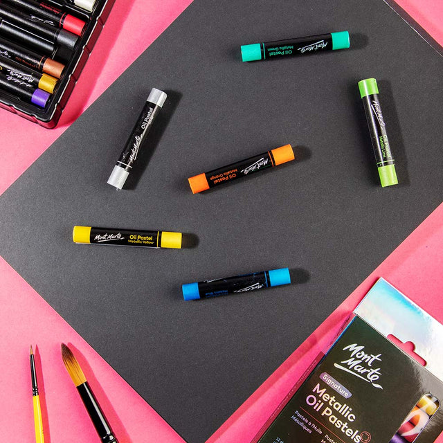 MONT MARTE, Oil Pastels - Signature | Metallic | 12pc.