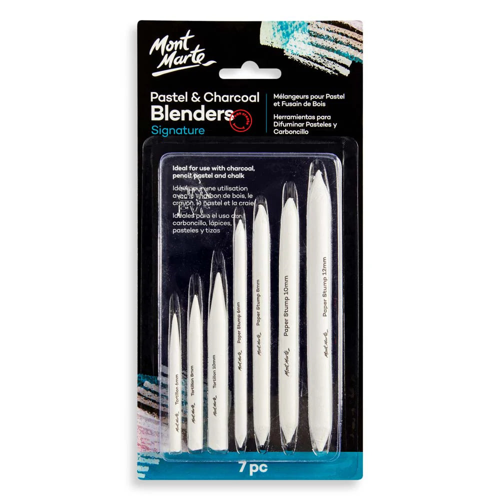 MONT MARTE, Blenders - Signature | Pastel & Charcoal | 7pc.