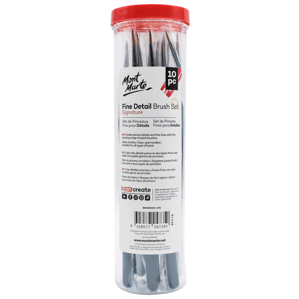 MONT MARTE, Brush Set - Signature | Fine Detail | 10pc.