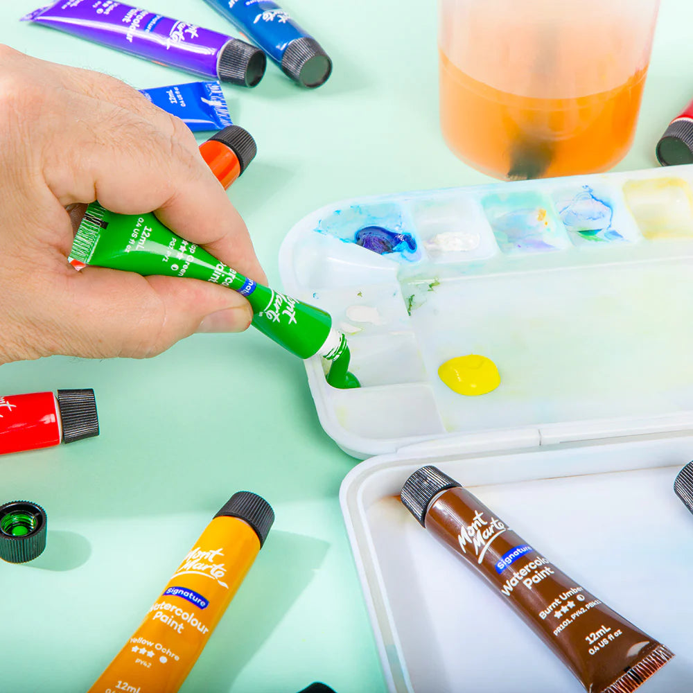 MONT MARTE, Watercolour Paints - Signature | 18pc | 12ml.