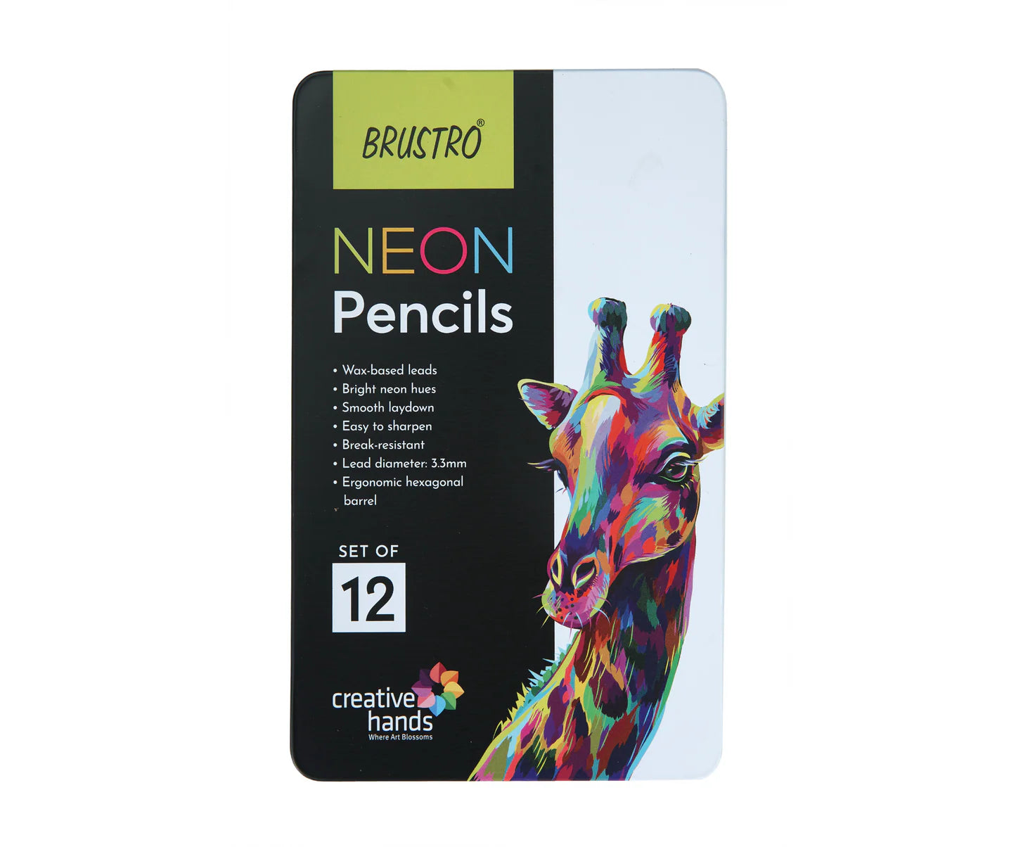 BRUSTRO, Colour Pencils - Neon | Set Of 12.