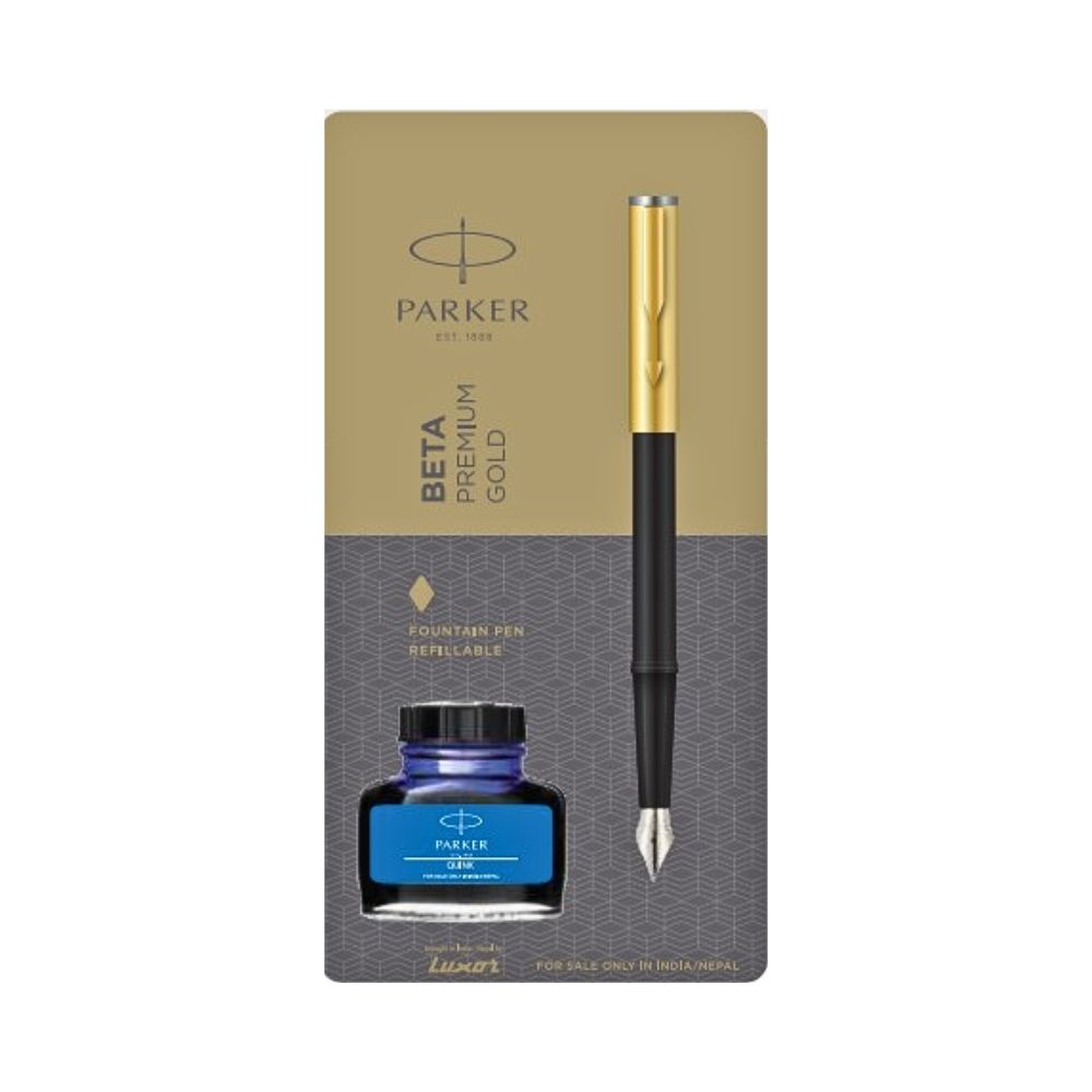 PARKER, Fountain Pen BETA Premium Gold Gold Finish Cap Gold