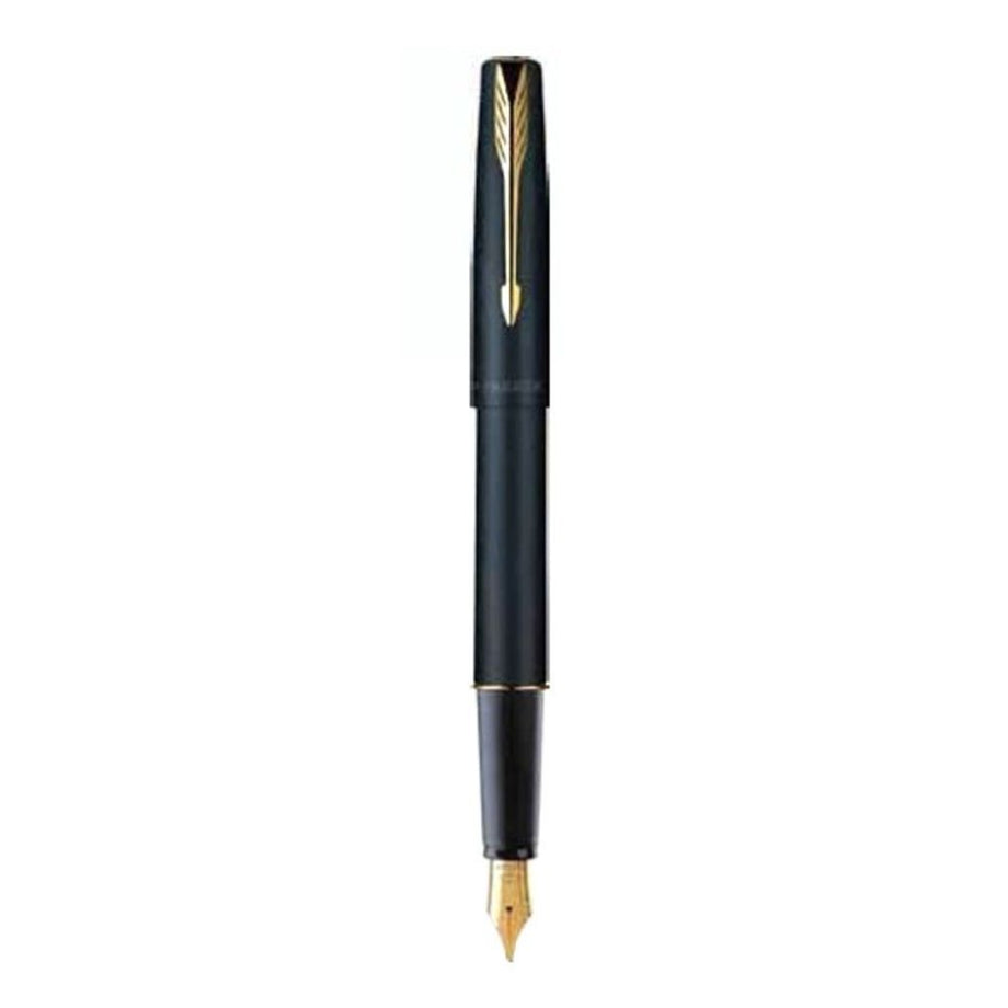 PARKER, Fountain Pen - FRONTIER Matte Black | Gold Trim | Fine ...