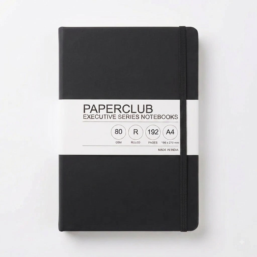 PAPERCLUB,  NoteBook - Executive Series | Ruled | A4 | 192 Pages | 80 gsm.