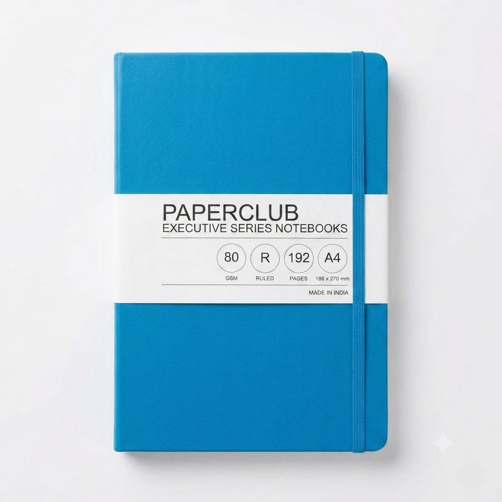 PAPERCLUB,  NoteBook - Executive Series | Ruled | A4 | 192 Pages | 80 gsm.