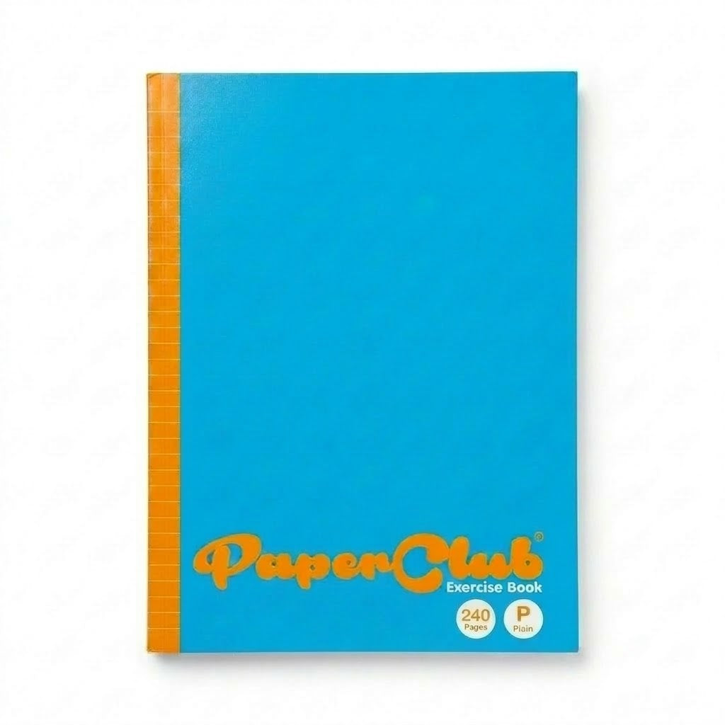PAPERCLUB, Exercise Book - A4 | Plain | 240 Pages.