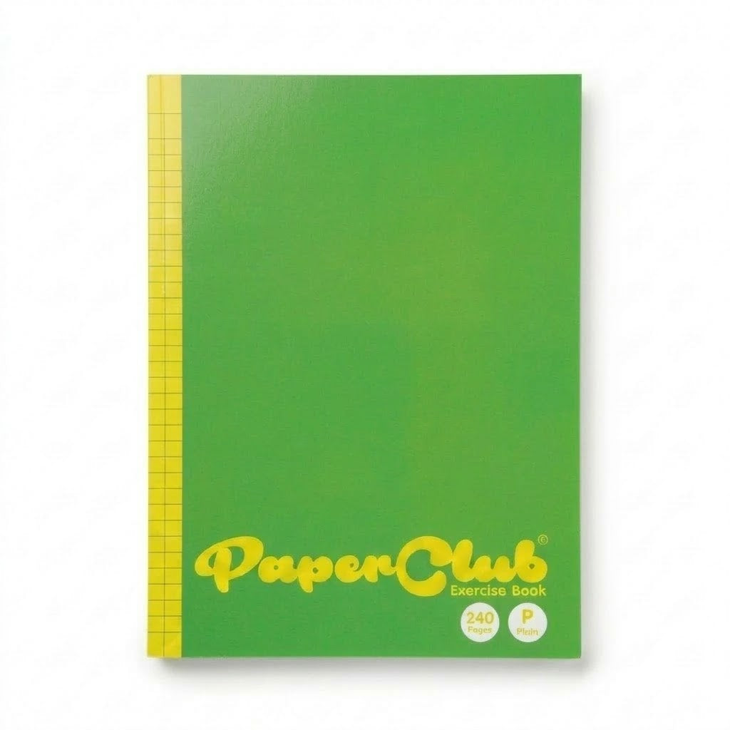 PAPERCLUB, Exercise Book - A4 | Plain | 240 Pages.