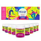 PIDILITE, Acrylic Colour - FEVICRYL | Carnival Pack | Set of 14 | 10ml.