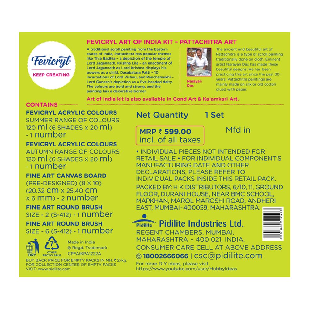 PIDILITE, Art Kit - FEVICRYL | PATTACHITRA.