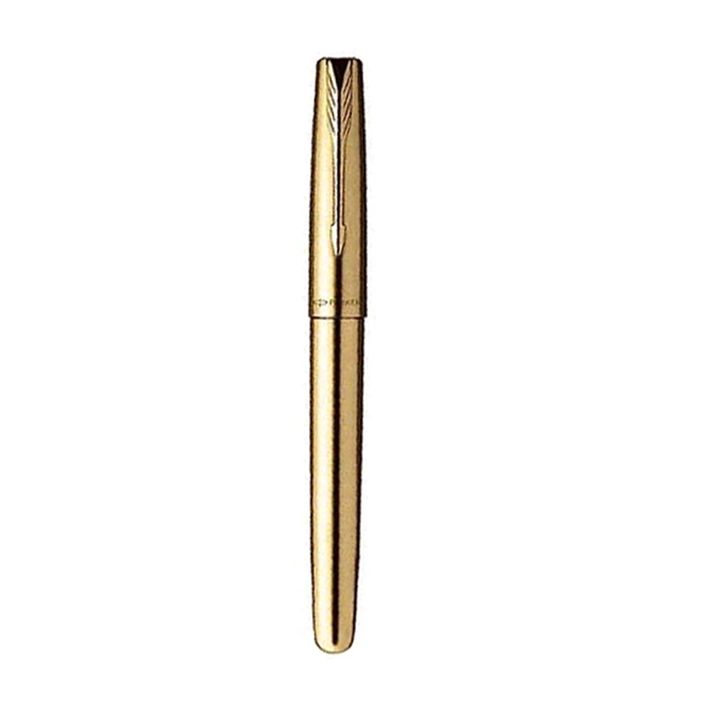 Matte Finish Pen With Gold Plated Clip Parker Frontier Matte Black Gold ...