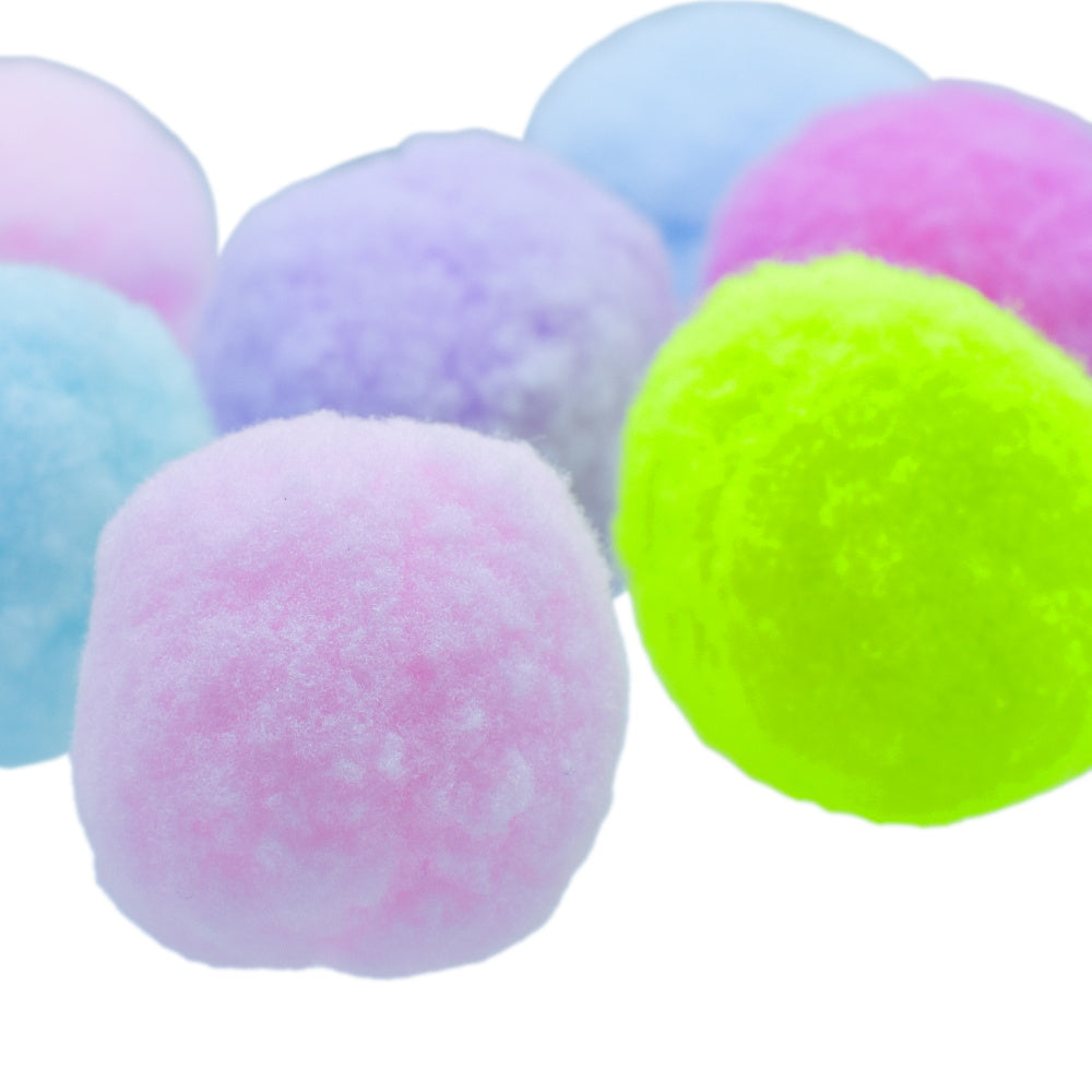 JAGS, Pom Pom Ball - Craft | Big | Pastel Colour | 10 pcs | 4 cm.