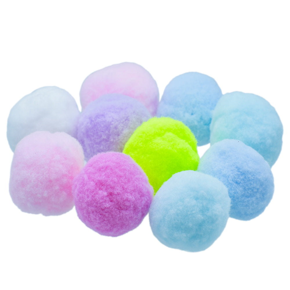 JAGS, Pom Pom Ball - Craft | Big | Pastel Colour | 10 pcs | 4 cm.