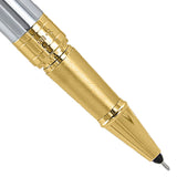 PARKER, Rollerball Pen - ASTER | Shiny Chrome | Gold Trim.