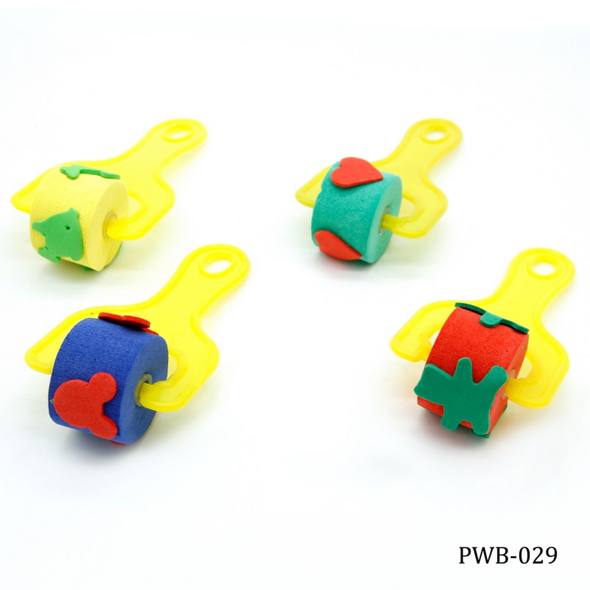 JAGS, Sponge Brush Set with Roller - Craft | 4 pcs.