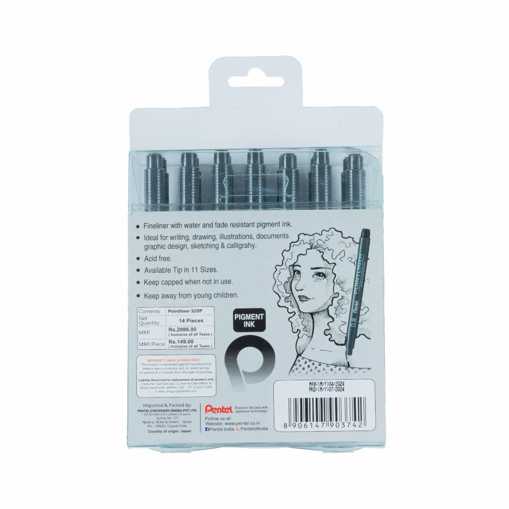 PENTEL, Pointliner | Set of 14.