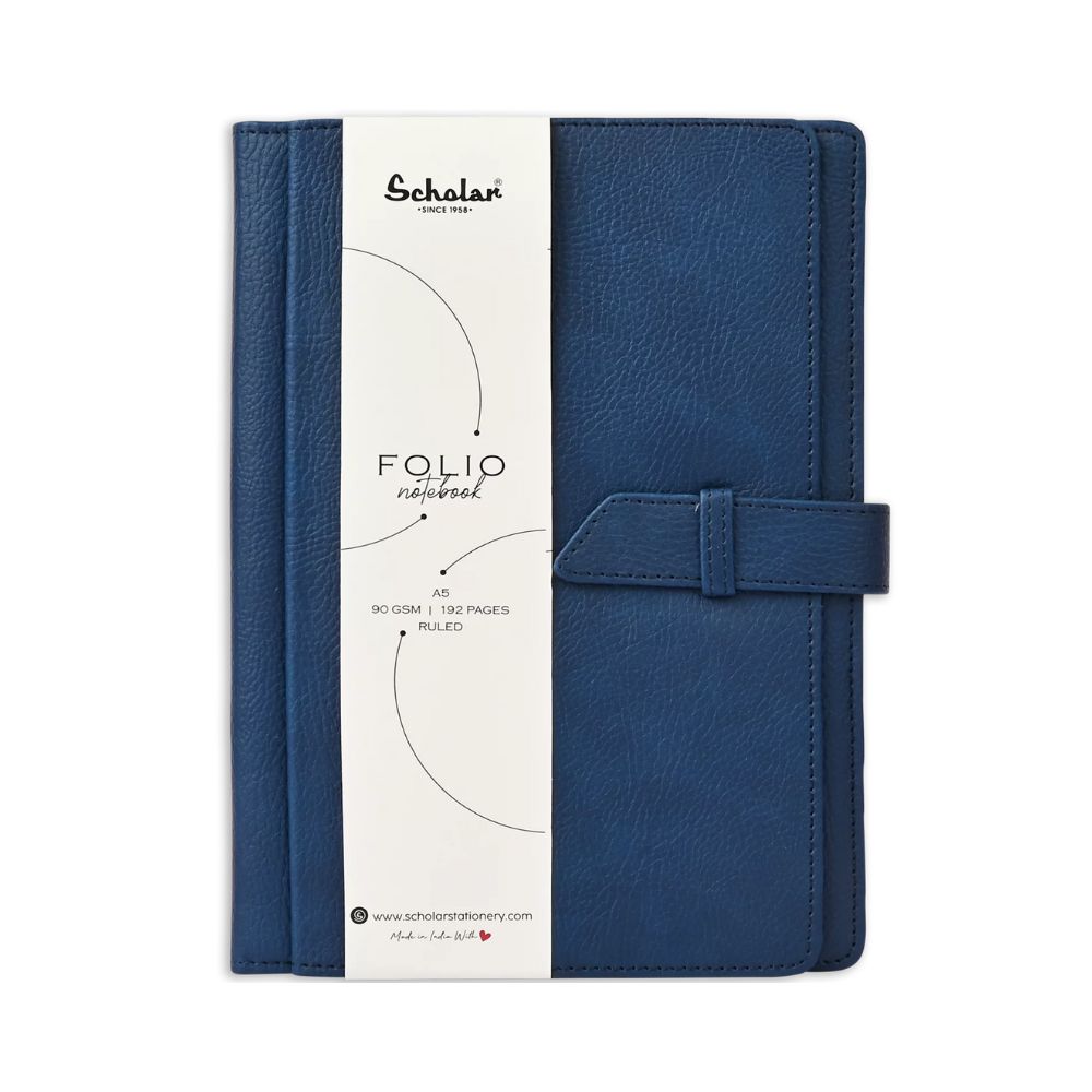 SCHOLAR, Notebook - Folio | A5 | 192 Pages | 90 gsm.