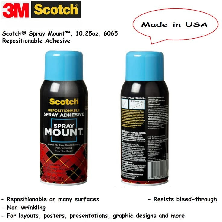 3M, Scotch | SPRAY MOUNT | Adhesive Spray | 290g.