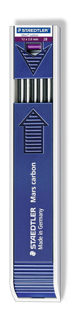 STAEDTLER, Lead - MARS CARBON | 12 x 2.00 mm.