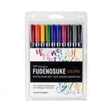 TOMBOW, Calligraphy Brush pen - FUDENOSUKU | Set of 10.