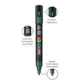 UNI, Paint Marker - POSCA | EARTH | Set of 8 | 1.8 ~ 2.5 mm.