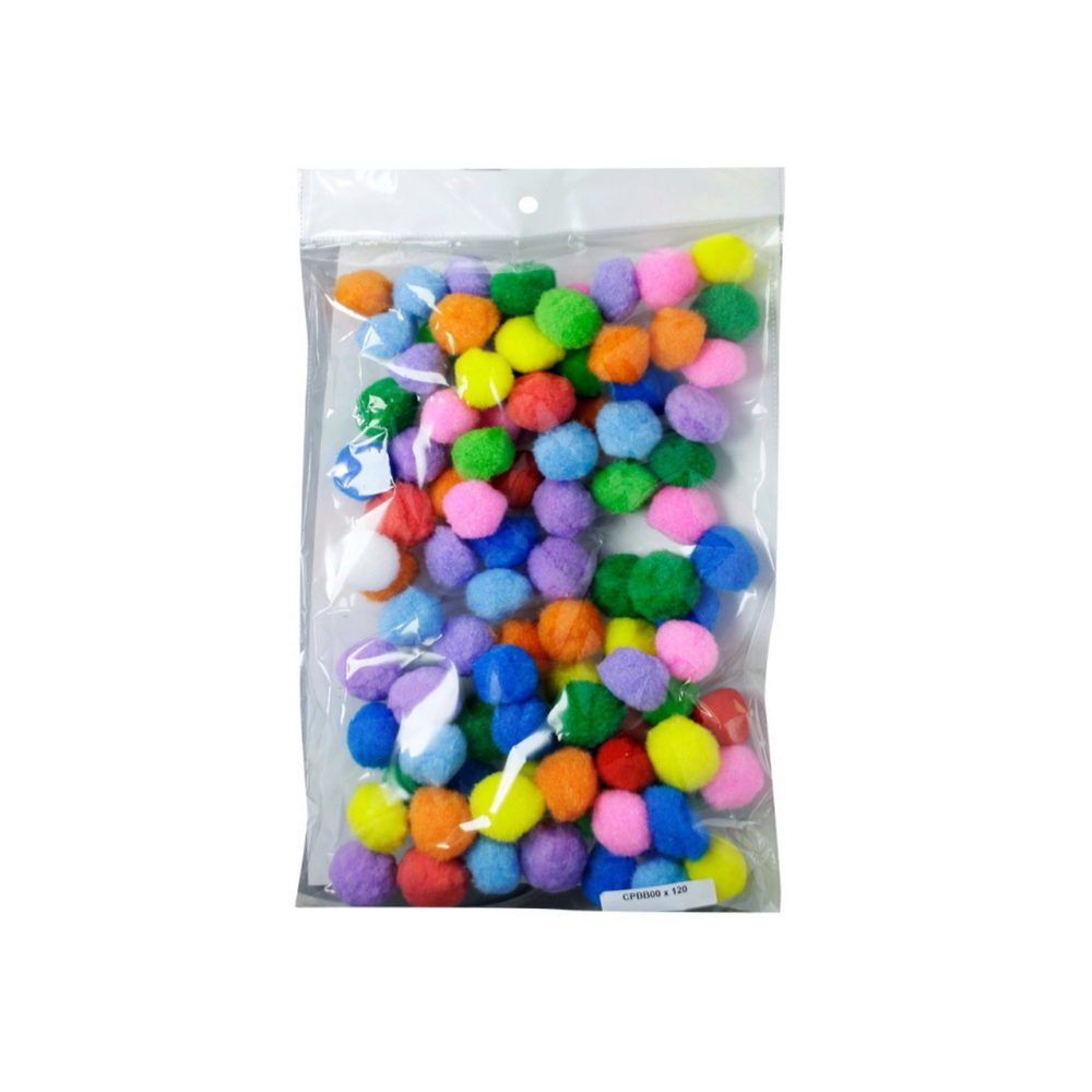 JAGS, Pom Pom Ball - CRAFT | Big | 25 pcs | 3 cm.