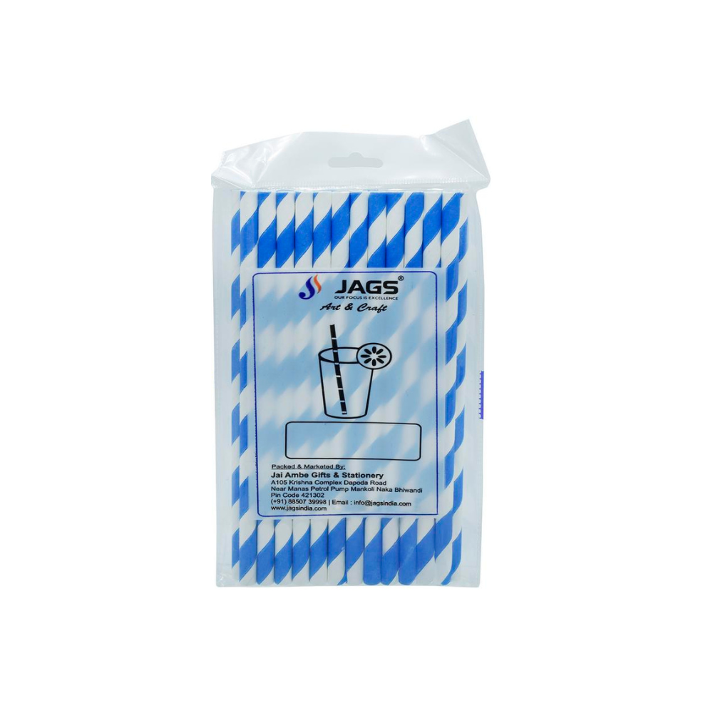 JAGS, Paper Straw - Decorative | 25 pcs | 8 mm.