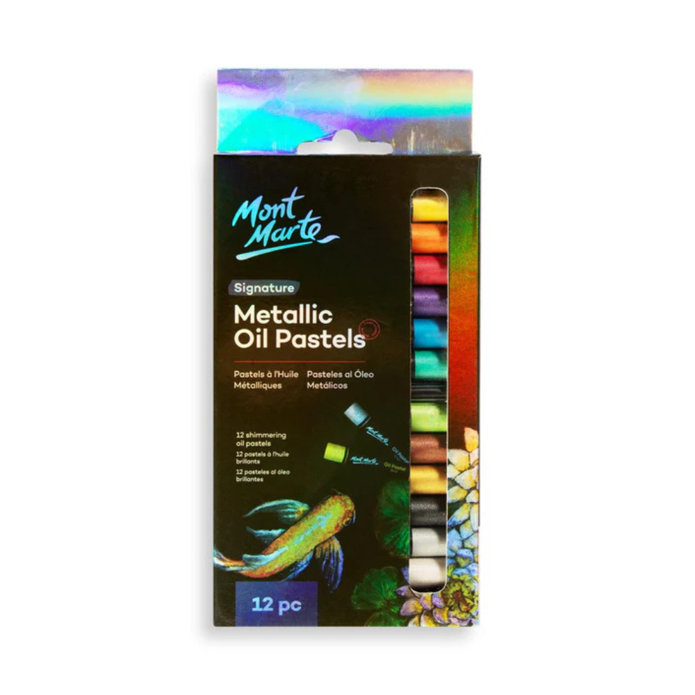 MONT MARTE, Oil Pastels - Signature | Metallic | 12pc.