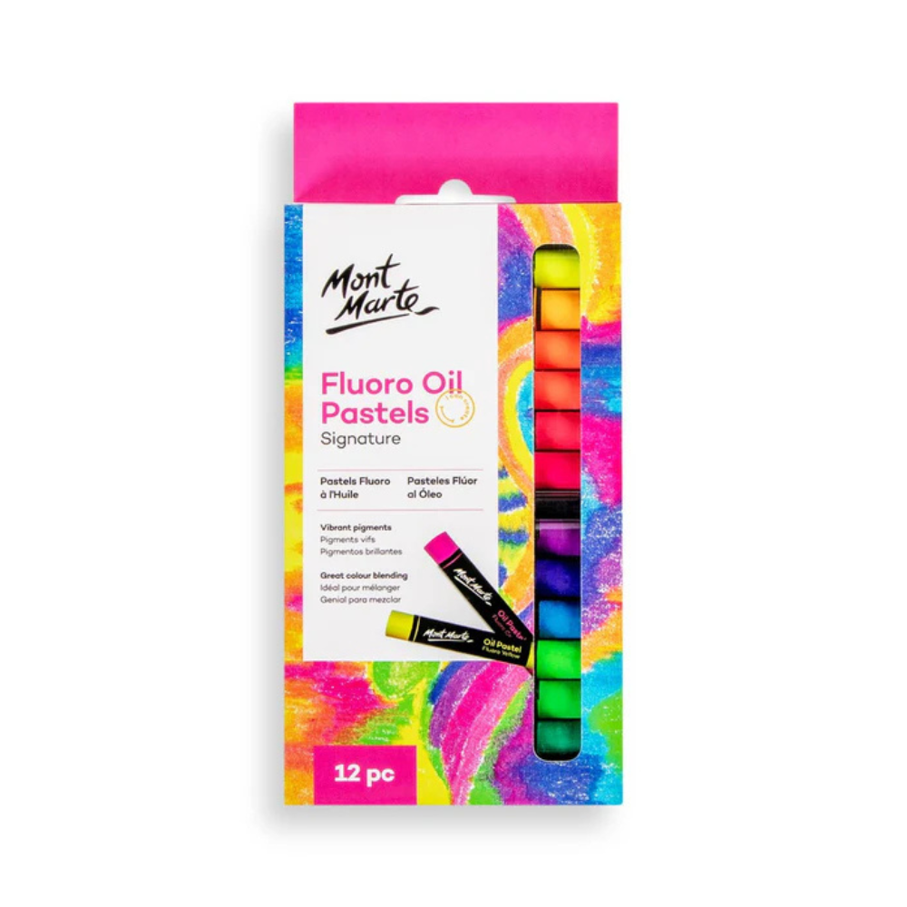 MONT MARTE, Oil Pastels - Signature | Fluoro | 12pc.