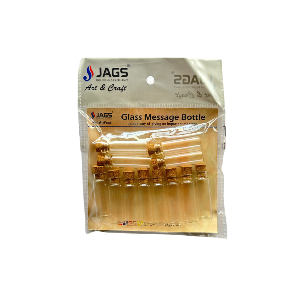 JAGS, Glass Message Bottle - Mini  | 12 pcs | 11×35 mm.