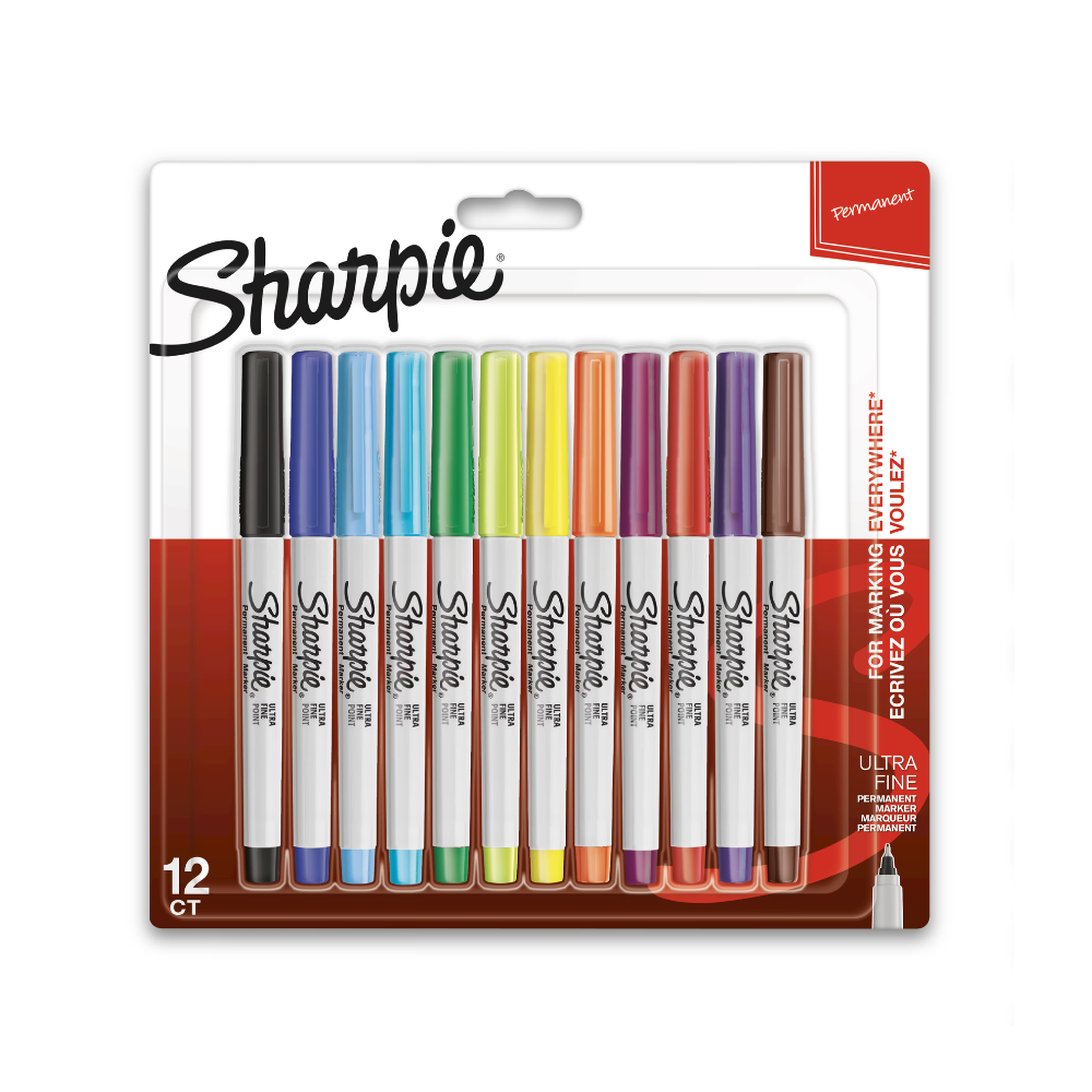 SHARPIE, Permanent Markers - Ultra Fine | 12pc.
