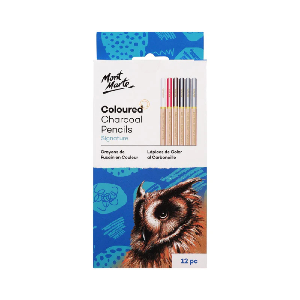 MONT MARTE, Charcoal Pencils - Signature | Coloured | 12pc.