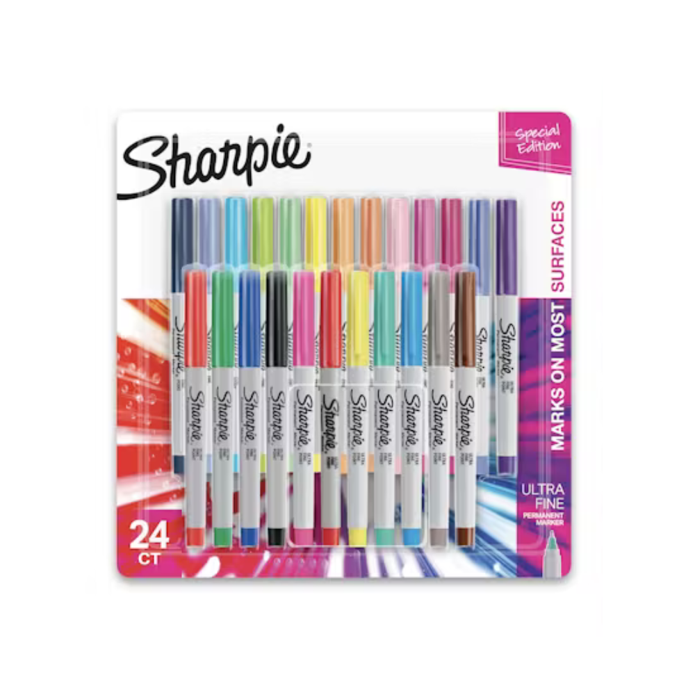 SHARPIE, Permanent Markers - Ultra Fine | Color Burst | 24pc.
