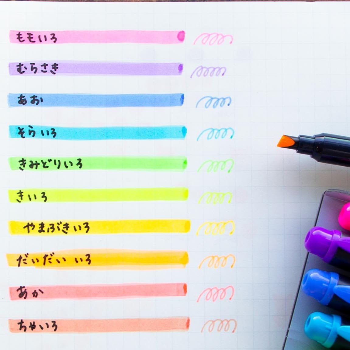 TOMBOW, Highlighter Pen - MONO EDGE | TWIN TIP | Set of 10.