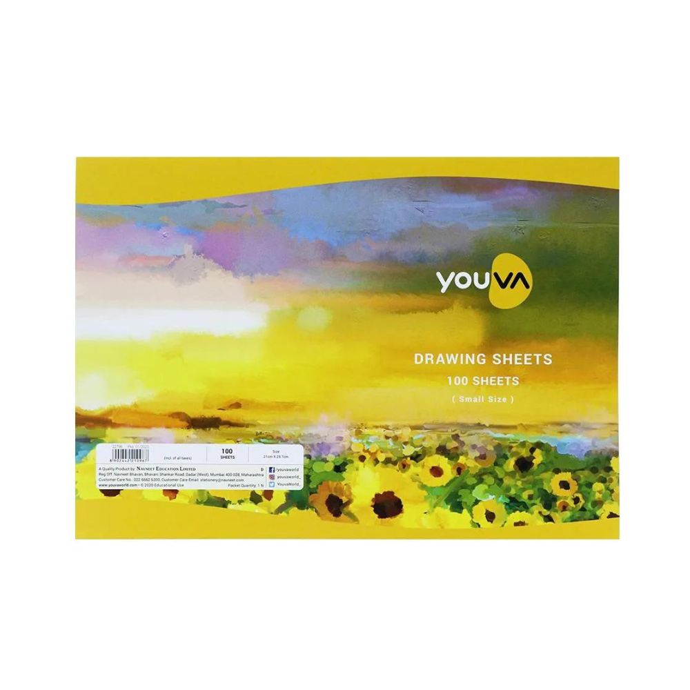 Youva Notes YOUVA, Drawing Sheets - 100 Sheets | Small Size. – OXFORD stationers