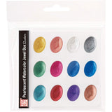 ZIG, Pearlescent Watercolor - Gansai Tambi | Jewel Box | Set of 12.