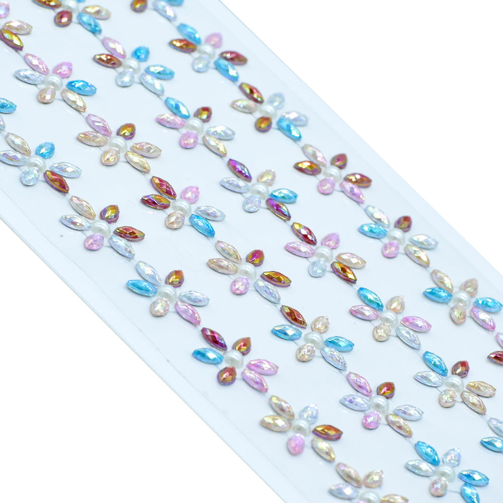JAGS, Gem Stone Stickers - Flower | Multicolour.
