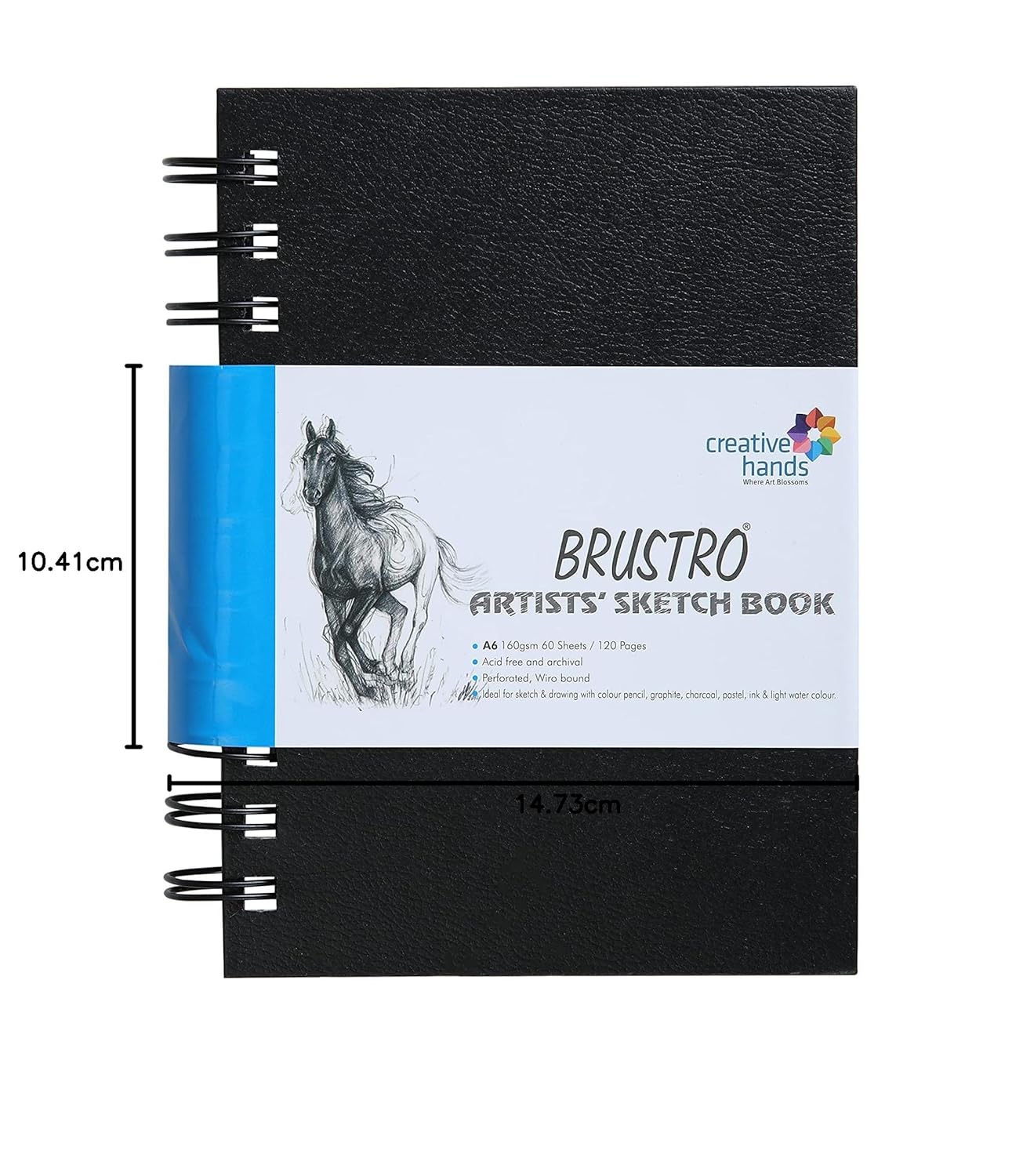 BRUSTRO, Sketch Book - Artist | Wiro Bound | A6 | 120 Pg | 160gsm.