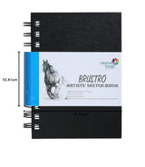 BRUSTRO, Sketch Book - Artist | Wiro Bound | A6 | 120 Pg | 160gsm.