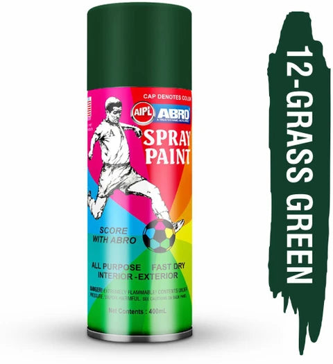 ABRO, Spray paint - 12 GRASS GREEN | 400ml.