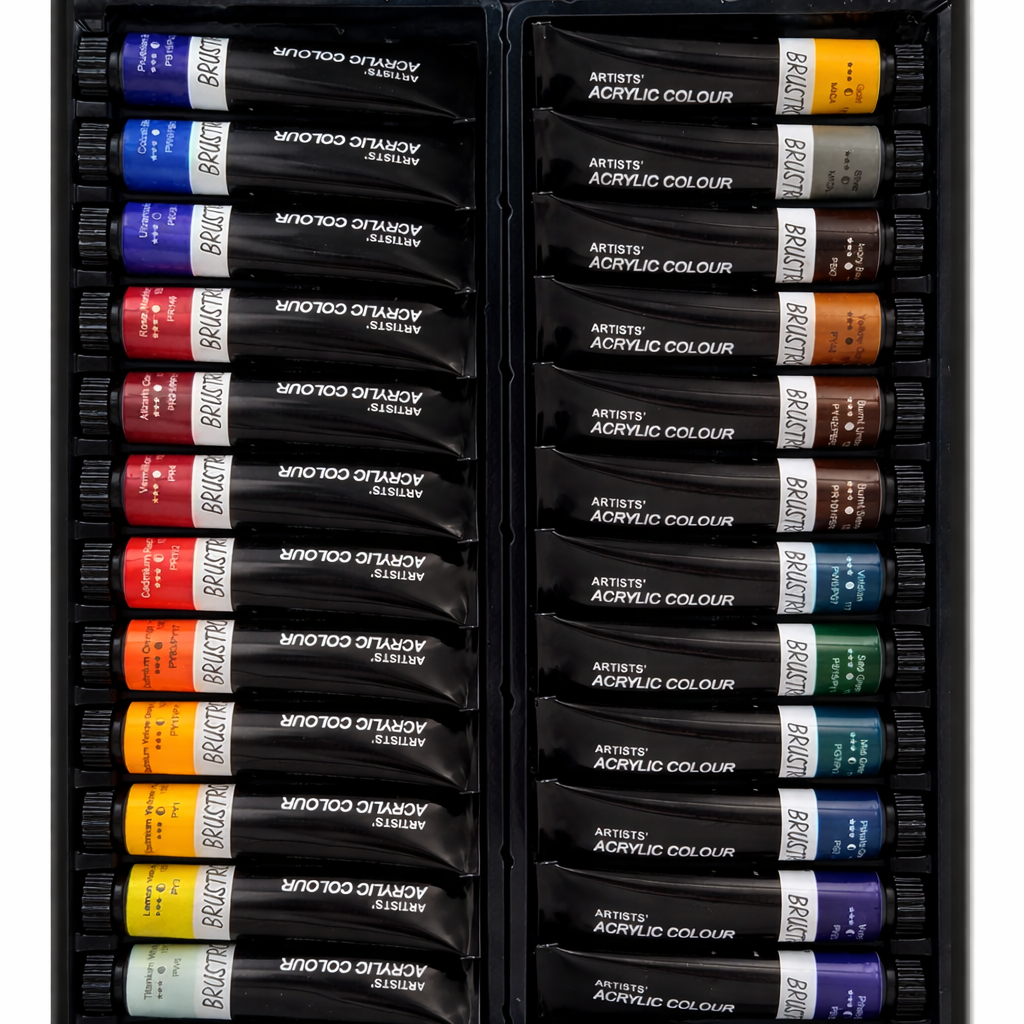 BRUSTRO, Acrylic Colour - Artists | 24shades | 12 ml.